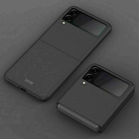 Dteck for Samsung Galaxy Z Flip 3 5G case, Ultra Thin Matte Flip Design 360 Full Body Protection Shock Absorbing Slim Fit Flexible Hard Bumper Case for Samsung Galaxy Z Flip3 5G 2021 -Black