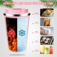 thumbnail image 6 of 13 floz Travel Coffee Tumbler Insulated with Lid, Coffee Mugs Spill Proof Leak Proof, Reusable Stainless Steel Vacuum Thermal Thermos Cup, Colorful Coffee Cup for Men and Women Hot & Cold Drinks, 6 of 6