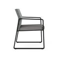 thumbnail image 4 of Fauteuil d'Appoint pour Réception et Salle d'Attente Gansett / Acier Noir / Gris / Gris, 4 of 5