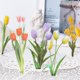 thumbnail image 3 of Juego de pegatinas florales pegatinas de flores decorativas transparentes de PET hechas a mano para álbum de recortes Anggrek Otros, 3 of 8