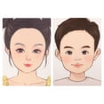 thumbnail image 1 of 2 Pcs Makeup Practice Face Board Reusable Silicone Mannequin Head For Makeup Practice Face Painting Tool For Kids And Beginners, 1 of 8