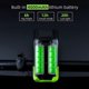 thumbnail image 3 of Juego de luces delanteras de inducción para bicicleta de 4000 mAh, recargables por USB, inteligentes, con bocina, LED de 800 lúmenes, linterna para ciclismo, 2000, azul, 3 of 5