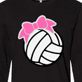thumbnail image 4 of Inktastic Volleyball with Pink Bow Long Sleeve T-Shirt, 4 of 5