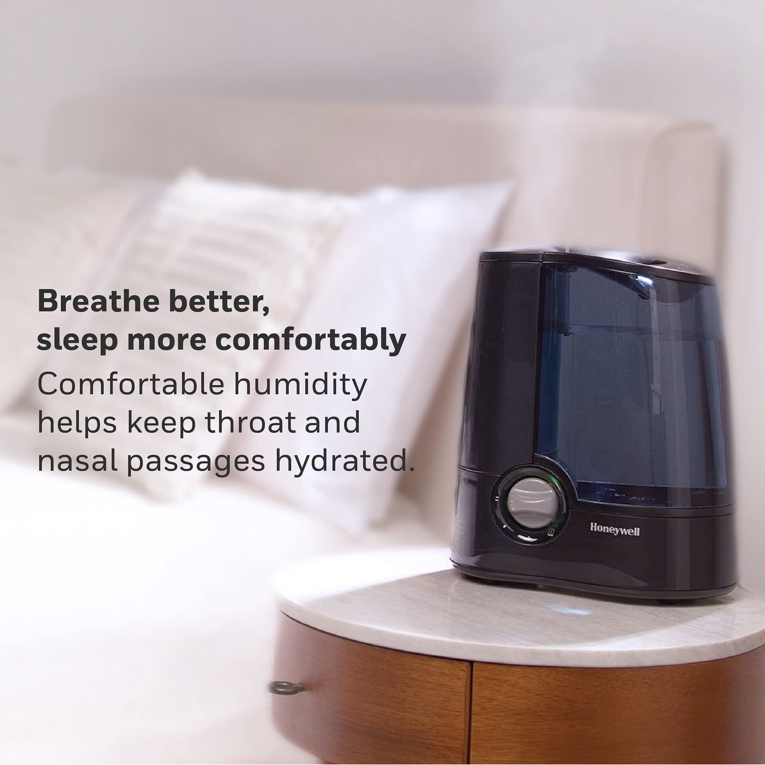 Honeywell Warm Mist Humidifier HWM705B - Filter Free, Warm Mist Vaporizer - Black — Residential Use, Standard Application
