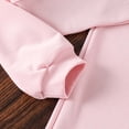 thumbnail image 6 of boobe Girls Comfortable And Breathable Set Simple Solid Color Long Sleeve Crop Top Pants Two Piece Set, 6 of 8