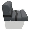 thumbnail image 3 of Wise BM1143-1890 Premier Series Pontoon 27" Bench Cushion Set - Slate / Dark Neutral, 3 of 10