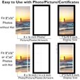 thumbnail image 3 of 8x16 Collage Picture Frame With Mat Display 3 Pcs 4x6 Photos Three Opening Wall Hanging Black, 3 of 7