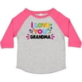 thumbnail image 3 of Inktastic I Love You Grandma with Flowers Girls Toddler T-Shirt, 3 of 5