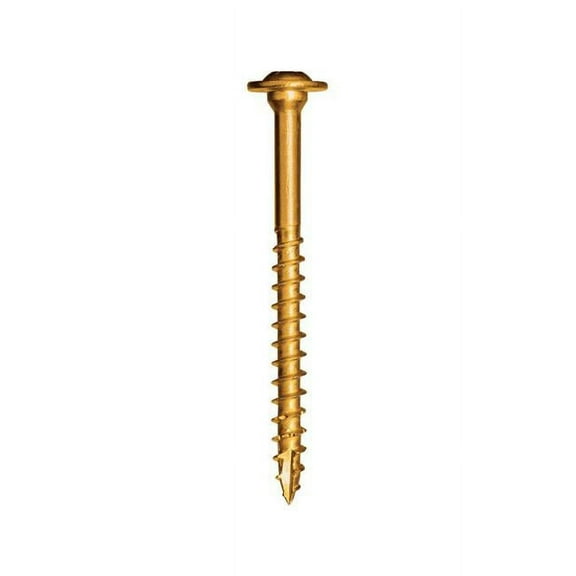 GRK Fasteners 5913397 0.31 x 2.5 in. Star Self Tapping Zinc Construction Screws, Yellow
