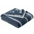 thumbnail image 2 of Better Homes & Gardens Soft Cozy Knit Oversize Couch Throw Blanket, Charcoal Stripe, 2 of 6