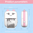thumbnail image 2 of DUANJY Mini Photo Printer & Label Maker, Portable Wireless Pocket Printer for Instant Photos, Study Cards and Organizing, Compatible iOS & Android,Blue, 2 of 7