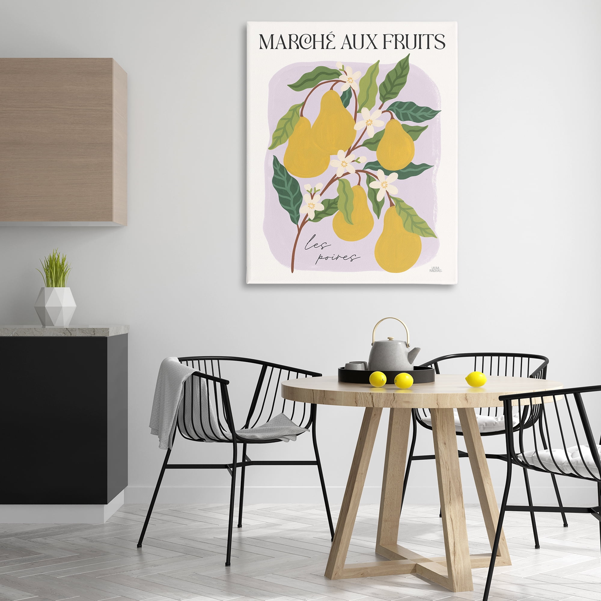 Stupell Industries Marche Aux Pears Food & Beverage Painting Gallery Wrapped Canvas Art Print Wall Art, 36 x 48