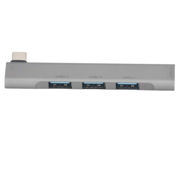 Estación De Acoplamiento USB C, 5Gbps 480Mbps 4 Puertos Pequeño Tipo Portátil De Chip De Función OTG C Hub Para Viajes