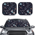 thumbnail image 2 of Disketp 2 Piece Galaxy2 Pattern Windshield Sunshades,Folding Windshield Sun Shade For Car Suv Trucks Sedan,Blocks Uv Rays Sun Visor Protector-Large, 2 of 7