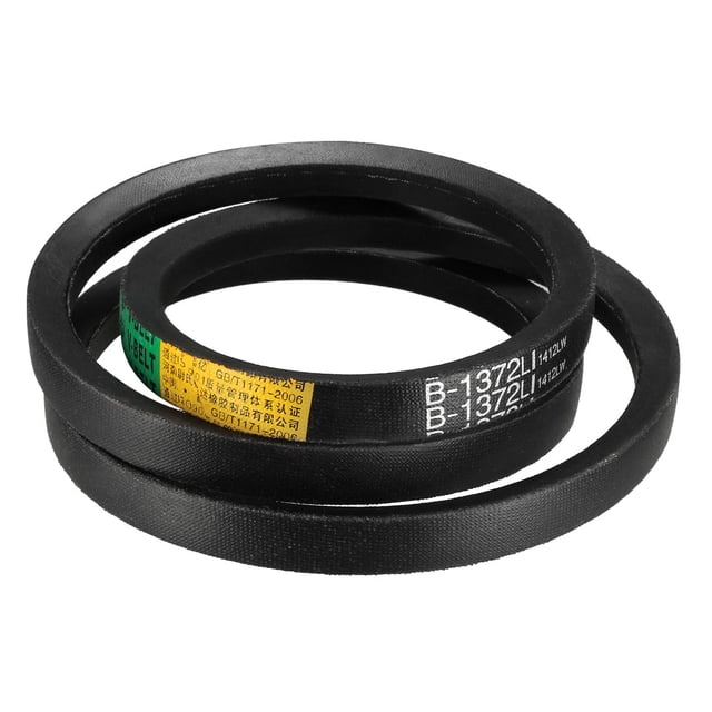 Cinturones de transmisión de goma negra Uxcell B1372/B54 Drive V Belt Inner Girth 1 pieza