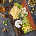 thumbnail image 5 of Saguaro Cutting Board, Eve Sky in Barren Land with Cactus and Odd All Around the Dry Earth Photo, Decorative Tempered Glass Cutting and Serving Board, Large Size, Red Yellow, by Ambesonne, 5 of 5