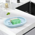 thumbnail image 3 of 2 Pcs Soap Saver for Bathroom, Kitchen, Bathtub, Keep Soap Dry, Stop Mushy Soap Tray for Shower Bathroom Kitchen (Blue), 3 of 9