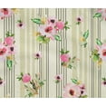 thumbnail image 4 of oneOone Cotton Flex Fabric Stripe|Watercolor Leaves & Peony Floral Print Sewing Fabric BTY 40 Inch Wide, 4 of 4