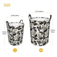 thumbnail image 5 of Balery Abstract Watercolor Round Laundry Basket with Handles Waterproof Freestanding Laundry Hamper for Clothes Toys in the Dorm and Family-Small, 5 of 8