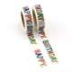thumbnail image 1 of 2 piezas de cinta adhesiva, suministros para manualidades, cinta adhesiva para desguaces, manualidades de bricolaje, cinta decorativa (feliz cumpleaños), pegatinas para decoración de tartas, 1 of 5