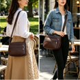 thumbnail image 3 of Sunyuer Waterproof Oxford Crossbody Bag for Women, Multi-Pocket Lightweight Adjustable Wide Strap Shoulder Messenger Bag Large Capacity Casual Handbag for Travel Shopping Daily Work, 3 of 8