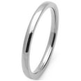 thumbnail image 2 of Women's 3MM Comfort Fit Stainless Steel Wedding Band Classic Domed Ring (Size 5 to 12) Size 9.5, 2 of 4