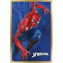 Marvel Spider-Man: World Of Webs - Posing Wall Poster, 22.375" x 34" Framed