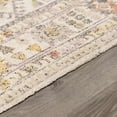 thumbnail image 3 of Hauteloom Chaela Bohemian Hand Loomed Vintage Medallion Area Rug - Oriental Fade Look Traditional Floral Carpet for Living Room, Bedroom, Dining Room - Tasseled - Ivory, Lavender, Mustard - 27" x 45", 3 of 15