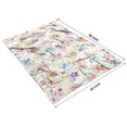 thumbnail image 4 of Pioneer Flower Floral Print Pattern Blanket,Comfortable Soft Lamb Wool Throw Blanket,All Season,Warm Lightweight Blankets for Sofa Bed Couch Living Room Chair,40"x50", 4 of 4