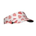 thumbnail image 2 of Disketp Pink Hearts1 Sun Visors For Women Men Unisex Tennis Golf Visor Hat Adjustable Summer Hats Sport Outdoor Visor Hat Uv Protection Cap, 2 of 8