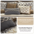 thumbnail image 5 of Nanshing Donovan 10PC Geometric Luxury Comforter Set, Grey, Queen, 5 of 6
