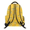 thumbnail image 2 of Chririnla Large Capacity 17 Inch Toddler Bookbag, 600D Polyester Kids Backpack, Yellow Bow Honeycomb for School and Travel, 2 of 11