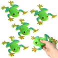 thumbnail image 1 of Lohoee 5 Piezas Juguetes de Rana Figura de Rana Realista Modelo Animal Rana Suave y Elástico Alivio del Estrés Juguete de Rana de Mano para Decoraciones de Fiesta en el hogar o Regalo, 1 of 5