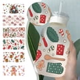 thumbnail image 3 of Wartleves Pegatinas de transferencia de DTF con rayos ultravioleta de Feliz Navidad, diseño de dibujos animados, 3D, coloridas, para vasos, tazas, calcomanías, tazas, U4z6, resistentes al agua, 3 of 6
