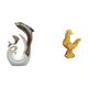 thumbnail image 1 of Figura de pollo delfín de cerámica, estatua de arte abstracto moderno, decoración Feng Shui para soporte de TV, chimenea, oficina, sala de estar, mesa, 1 of 8