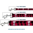 thumbnail image 3 of Peanuts Worldwide LLC Pet Leash, Dog Leash, Peanuts Snoopy Walking Silhouette Pose Red Black White, 4 Feet Long 1.0 Inch Wide, 3 of 6