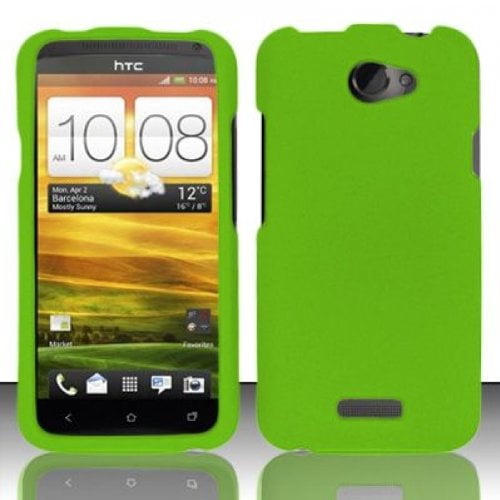 Bewust worden Raad stil Hard Rubberized Case for HTC One X - Green - Walmart.com