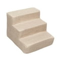 thumbnail image 4 of Tachiuwa Dog Ramp Machine Washable Cover Stable Convenient Sturdy High Density Sponge Khaki 3 Step, 4 of 9
