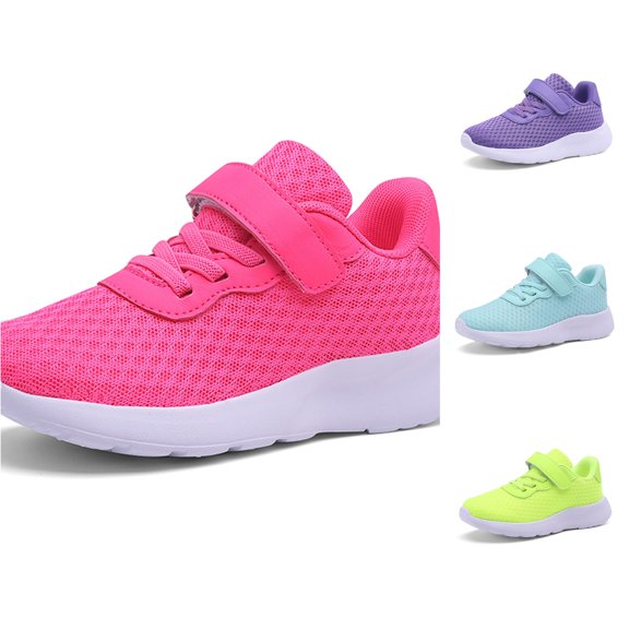 RMGVDSD Girls Sneakers Walkers Shoes Fashion Autumn Children's Sports Shoes Flats Mesh Breathable Lightweight Non- Tennis Shoes