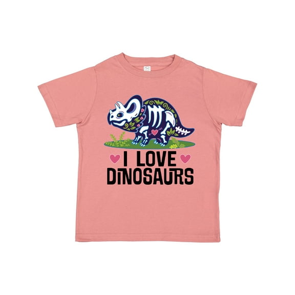 Inktastic Girl Dinosaur I Love Dinosaurs Girls Toddler T-Shirt