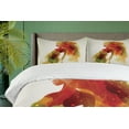 thumbnail image 4 of Ambesonne Floral Duvet Cover Set, Girl Abstract Lady, 2-Calking, Eggshell Orange, 4 of 7