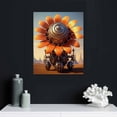 thumbnail image 4 of JEUXUS Abstract Artwork Prints on Canvas Rusty Metal Steampunk Style Magical Realism Style for Home Decor, 4 of 4