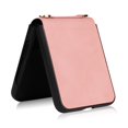 thumbnail image 4 of SaniMore for Samsung Galaxy Z Flip 5 (6.7" 2023) Phone Case, Retro PU Leather + Crossbody Lanyard, Shockproof Anti-fall Slim, Durable Wear-resistant Folding Shell for Galaxy Z Flip 5, Pink, 4 of 6