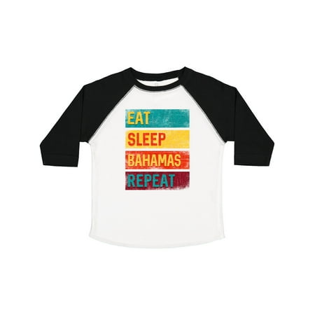 

Inktastic Eat Sleep Bahamas Repeat Vacation Gift Toddler Boy or Toddler Girl T-Shirt