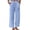Light Blue, variant on AHTJRT Lightweight Pants for Women Comfy Cotton Soft Trousers with Pockets Front Button Waist Straight Leg Spring Summer Slacks Khaki XXXL