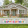 thumbnail image 6 of Colorful Happy Birthday Banner with Star Heart Elements Backdrop Background Party Supplies Birthday Party Decors Photography Props Birthday Decoration, 6 of 6