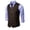 #021-Coffee, variant on Men's Waistcoat, Solid Color Sleeveless V-Neck with Button Front and Pockets, Slim Fit for Business and Casual Wears