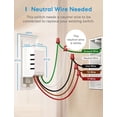 thumbnail image 4 of Kit de Interruptor Regulador Inteligente Meross MSS570 Wi-Fi 3 Vías, 4 of 7