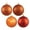Orange, variant on Vickerman 3" Burnished Orange 4-Finish Ball Ornament Assortment, 16 per Box