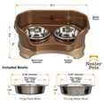thumbnail image 3 of Comedero Elevado Neater Feeder Deluxe Bronze Antiderrame para Gatos, 3 of 9